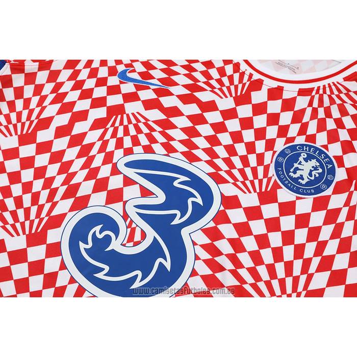 Chandal del Chelsea Manga Corta 2022-2023 Rojo y Blanco - Pantalon Corto